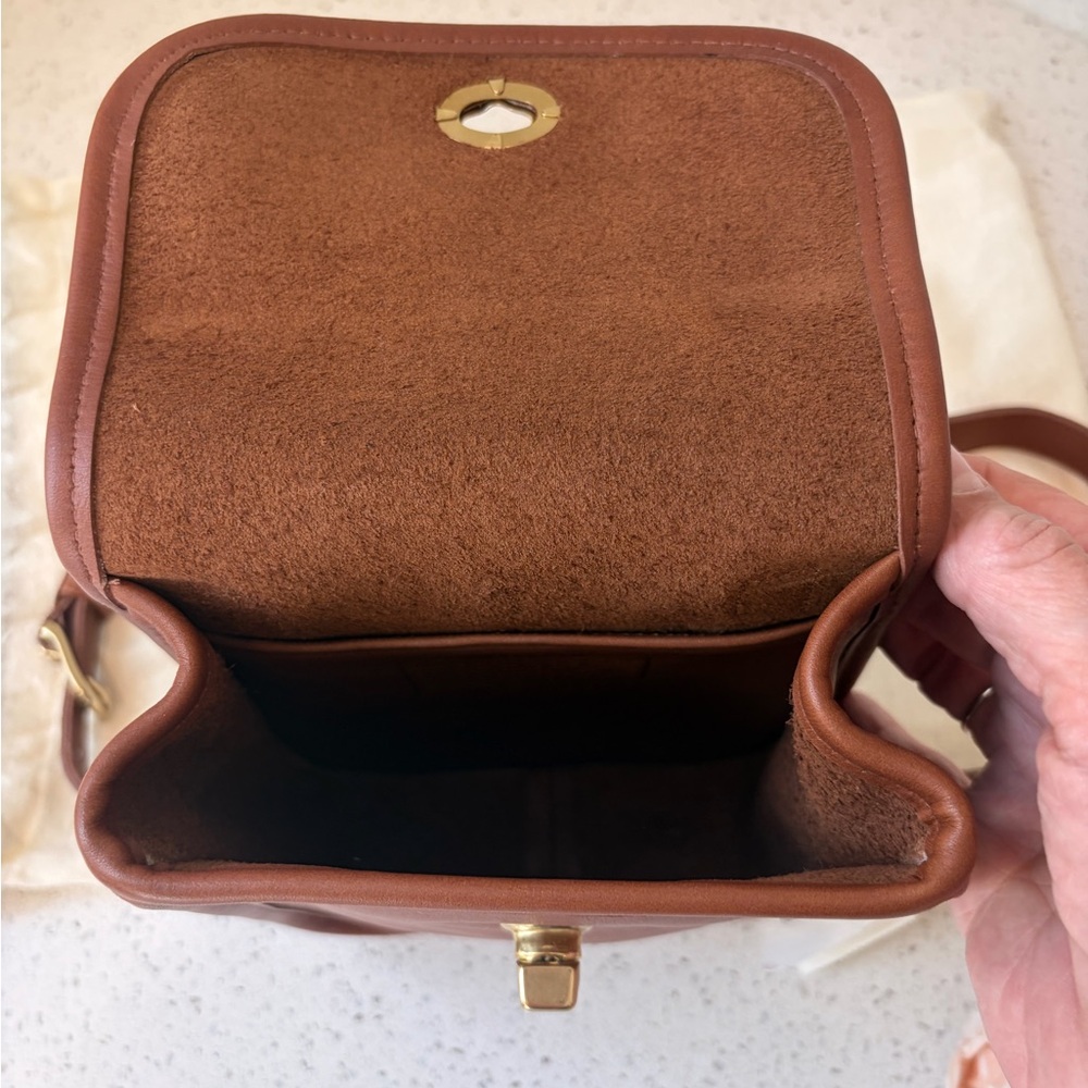 RARE! With tags Vintage Coach Sidepack Classic Turnlock Closure Crossbody - Picture 5 of 12